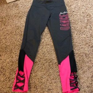 Justice “dance” leggings